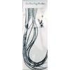 10 Feather Hair Extensions Real Feathers 22-28cm with Rings/Loops (Grizzly)