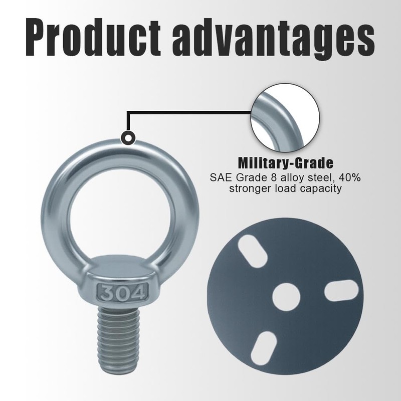 JEYPSHQP Outboard Engine Lifting Ring Tool with Adapter and Ring