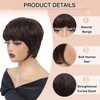Angzon Pixie Cut Wig Human Hair Short Pixie Cut Wigs