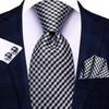 Hi-Tie 3 Pcs Gift Box Mens Tie Set Necktie with