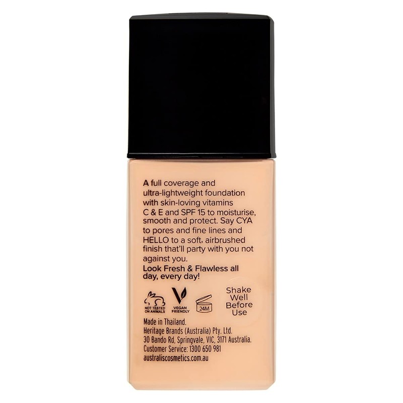 Australis Fresh & Flawless Full Coverage Foundation - Fairest