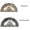 Radiance Goods Tiffany-Style Victorian Stained-Glass Window Panel 12.5" Height