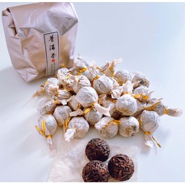 Junn Shenn Chinese Puerh Tea, Black Tea, 5 Years Aged Fully Fermented Red Tea, 30 Count Balls, 7.41Oz, 210g (About 1500ml Soup Per Ball)