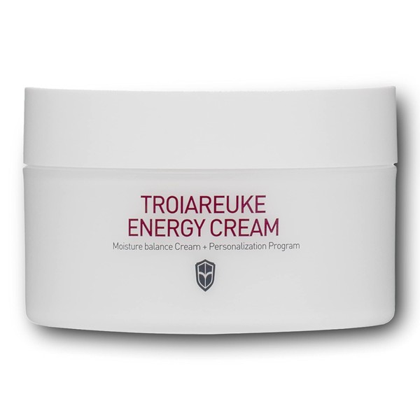 TROIAREUKE Energy Cream, Deep Nourishing Moisturizer for Face, Moisturizing Facial Night Cream with Bifida, Galactomyces, and Peptides For Dry, Dehydrated, and Combination Skin, Korean Skin Care
