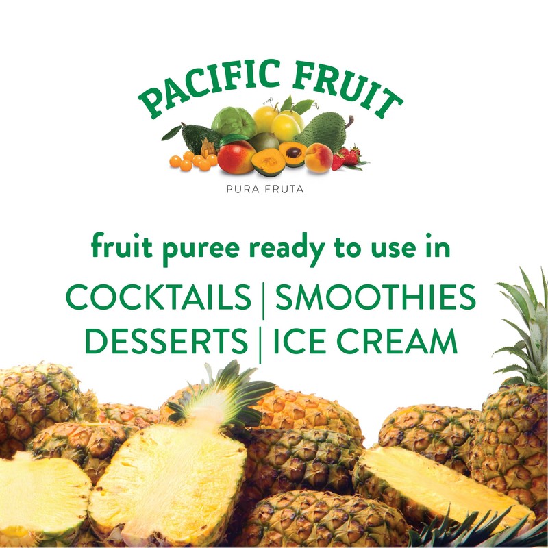 Pacific Fruit | Pineapple Puree, 100% Real Fruit, No added