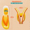 PERFORMORE Flip Flop Beach Towel Clips (Yellow), 2-Pack, Portable Towel