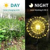 JJGoo Outdoor Solar Lights Firework, 2 Pack 120 LEDs Waterproof