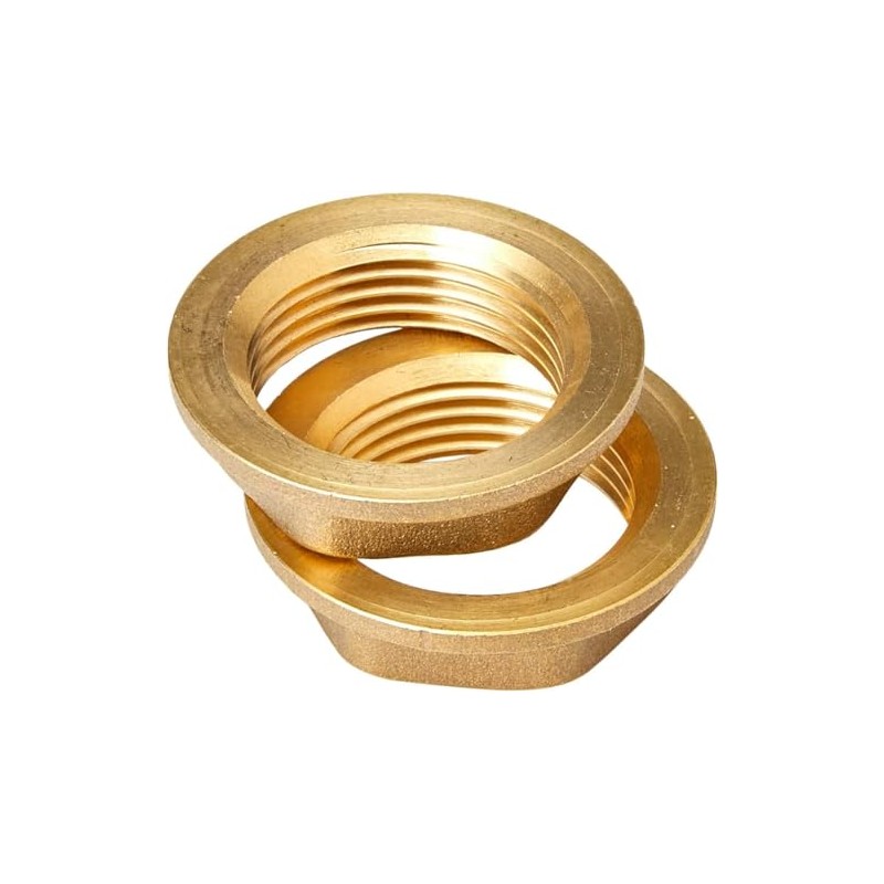 Brass Replacement 3/4" BSP Flanged Metal Bath Tap Backnut -