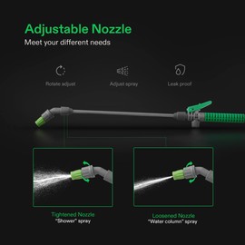 VIVOSUN 1.3 Gallon Pump Pressure Sprayer, 5L Pressurized Lawn & Garden Water Spray Bottle with 3 Water Nozzles, Adjustable Shoulder Strap, Pressure Relief Valve, for Plants and Cleaning