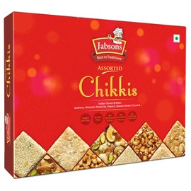 Jabsons - Chikki Assorted, Indian Sweet Brittles, 800 G (28.2 Oz)