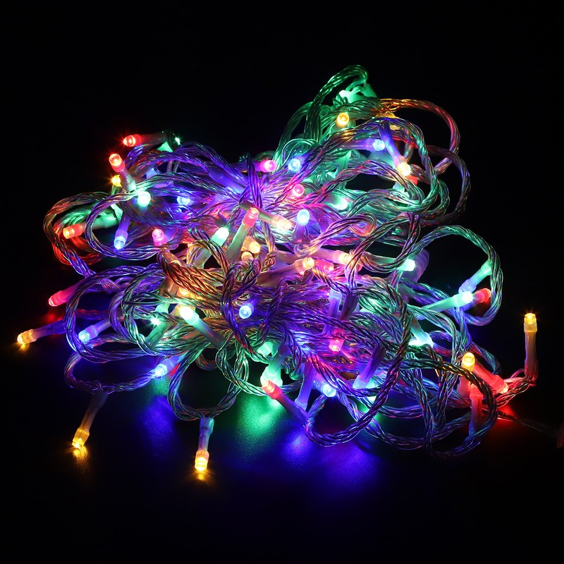 10m 100LED String Lights 24V Waterproof 8 Modes Ornamental Lamp