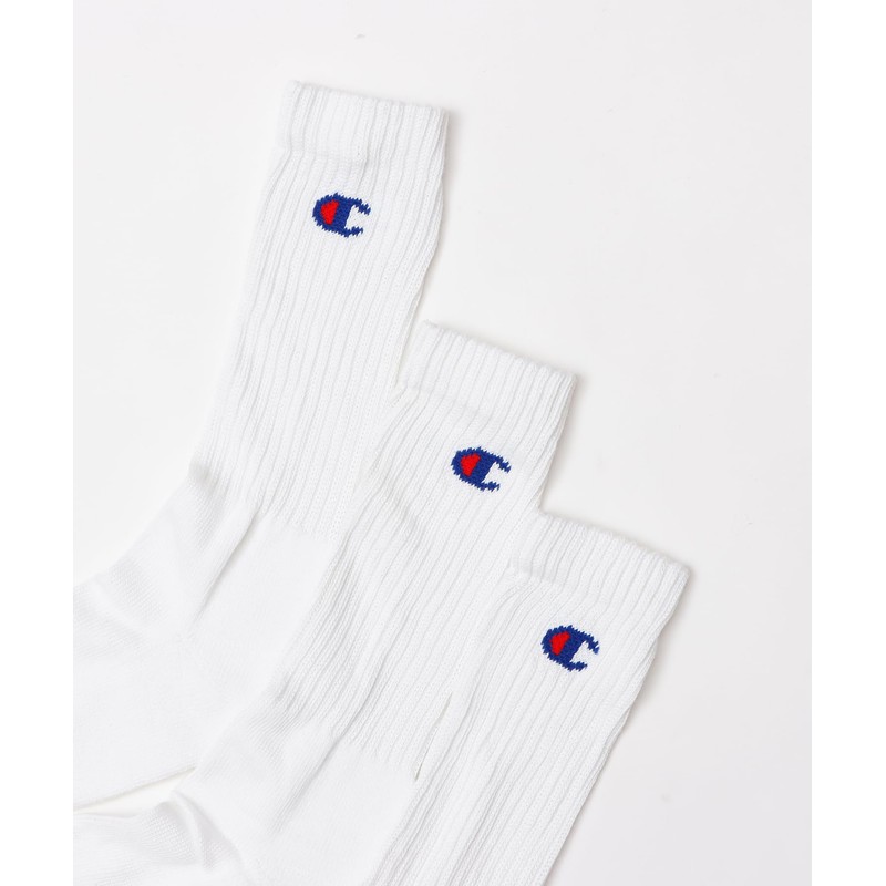 Champion Full Length Socks, 3 Pairs - whites