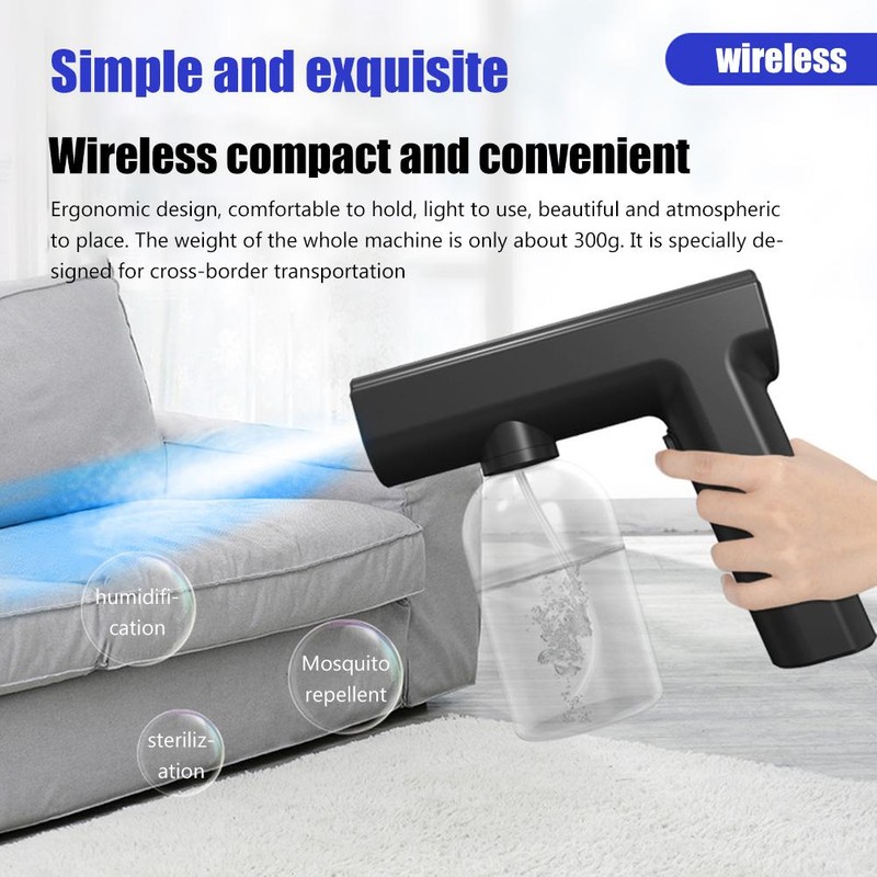 Portable Nano Sprayer Rechargeable Blue Light Handheld Sprayer Electric Large