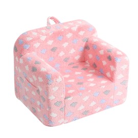 Givjoy Toddler Chair – Plush Kids Sofa with Carry Handle, Comfy Convertible Lounger for Boys & Girls, Bedroom & Reading Chair