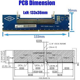 Laptop DDR4 RAM to Desktop Adapter Card SO DIMM to DDR4 Converter