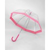 Parquet Clear Bubble Umbrella with Windproof Dome - Transparent Umbrella