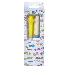Mitsubishi Pencil Saitama Uni-Ball One F UMN-SF-38DB Retractable Gel Ink Ballpoint Pen 0.38mm 2pieces B Blue