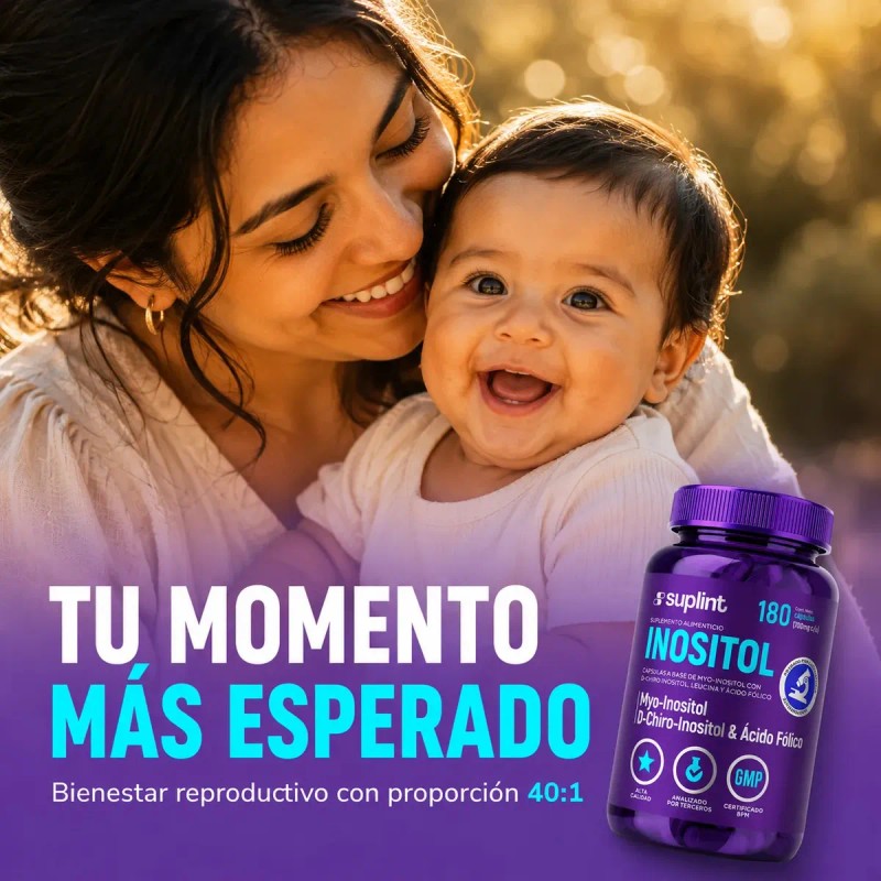Inositol Myo Chiro Ácido Fólico Suplemento Vegano Equilibrio Hormonal Ciclo