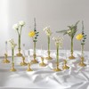 Inweder Bud Vases with Candlestick Holders: Set of 12 Clear