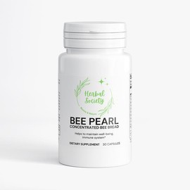 Bee Pearl Herbal Supplement | Concentrated Bee Blend with Vitamins & Minerals | 30 Capsules | Supports Immunity, Energy, Wellness & Natural Health
