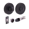 HANDLEZONE® Bathroom Toilet Door Thumb Turn and Release Bullet Round