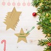 100pcs Wooden Stars for Crafting Christmas Tree Decorations Baubles for