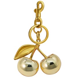 nylry Cherry Keychain Cherry Bag Charm Purse Charms for Handbags Cute Keychain Cherry Accessories Gifts for Women Cherry Charm Keychain Aesthetic Y2K Kawaii Keychain Accessories Charms-Bronze gold