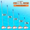 Asly YardMngSter Pool Cleaning Kit, 7.5Ft Aluminum Telescoping Pole with