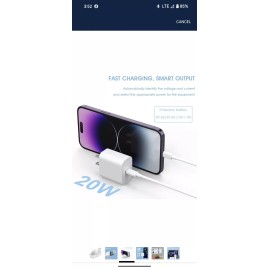 Unbranded 4Pack USB C Charger Block 20W