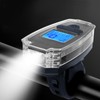 Multifunctional Bike Front Light Bicycle Speedometer LED Display Horn Warning