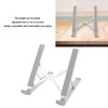 Laptop Stand Foldable Adjustable Design Aluminum Alloy Hollowed Out Laptop