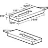 Prime-Line F 2737 2-9/16 In., White Plastic, Spring-Loaded Tilt Latch