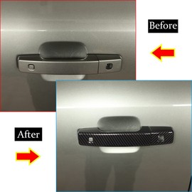 YIWANG Car Styling Exterior Door Handle Cover Trims ABS Accessories for Land Rover Defender 90 110 2020-2026(Carbon Fiber, for Defender 110)