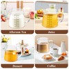 Milkary 4 Pack 12oz Coffee Measuring Glass Cups, Heat Resistant