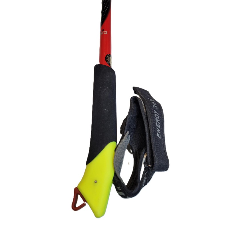 LEKI Nordic Walking Pacer HM Carbon Trekking Poles Red 120cm