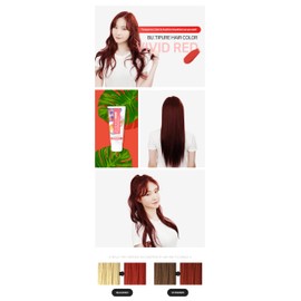 Beauty Pure One Day Hair Color, Vivid Red, 2.1 oz (60 g)