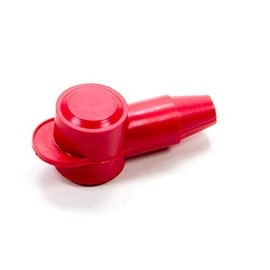 Powermaster Battery Terminal Boot, Top Post Cover, Rubber, Red, Each