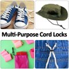 Apausvcm 10Pcs Shoe Lace Tie Locks, Plastic Elastic Cord Locks