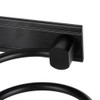 Multifunctional Space Aluminum Bathroom Storage Rack Hair Dryer Toothbrush Holder