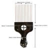 Pack of 3 Metal Hair Pick Combs Afro Pick Comb
