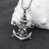 Unique (Pirate anchor) Skull alloy pendant