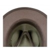 EUREKA Fedora Indiana Jones Pigskin Leather Hat - BROWN -