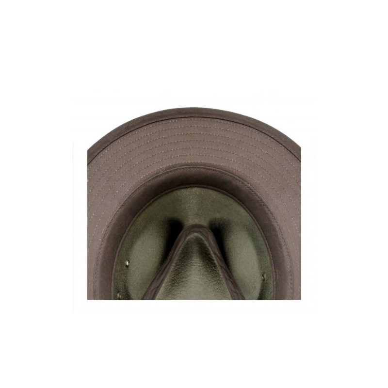EUREKA Fedora Indiana Jones Pigskin Leather Hat - BROWN -