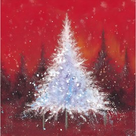 GBCC Charity Christmas Cards Pack of 10 - Charity Christmas Cards 2024 with Christmas Tree Forest Design - Eco-Friendly Xmas Cards Multipack with Envelopes