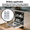 Gosknor 4pcs 00619985 Dishwasher Mounting Bracket, Stainless Steel Silver Under