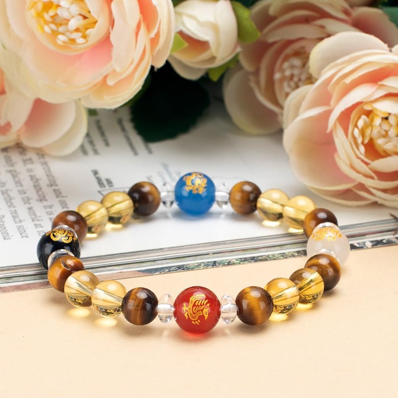 SMART DK Feng Shui Wealth Bracelets Natural Citrine Crystal Bracelet