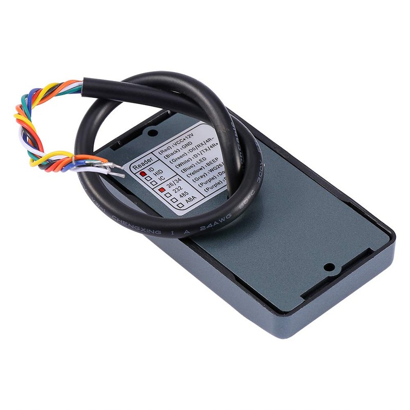 125KHz RFID Reader, Wiegand 26/34 Waterproof JS IC Card Reader