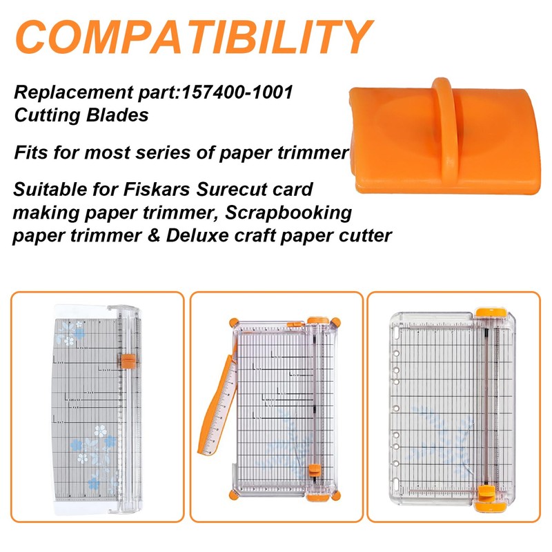 157400-1001 Paper Cutter Replacement Blades for Fiskars Paper Trimmer, Portable
