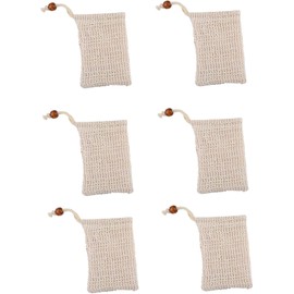 Balacoo Bolsa de Jabón Espumosa 6 Piezas, Malla Exfoliante para Ducha y Rostro, Ahorrador de Jabón Burbujeante, Antideslizante, Secado Rápido y para Cuidado Facial y Corporal