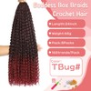 Goddess Box Braids Crochet Hair 8 Packs with Curly Ends